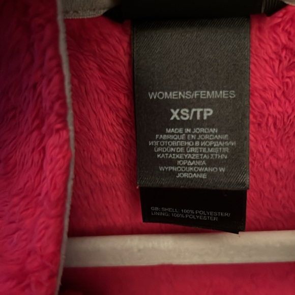 The North Face. Hot pink fuzzy jacket. Size XS. - Picture 5 of 5